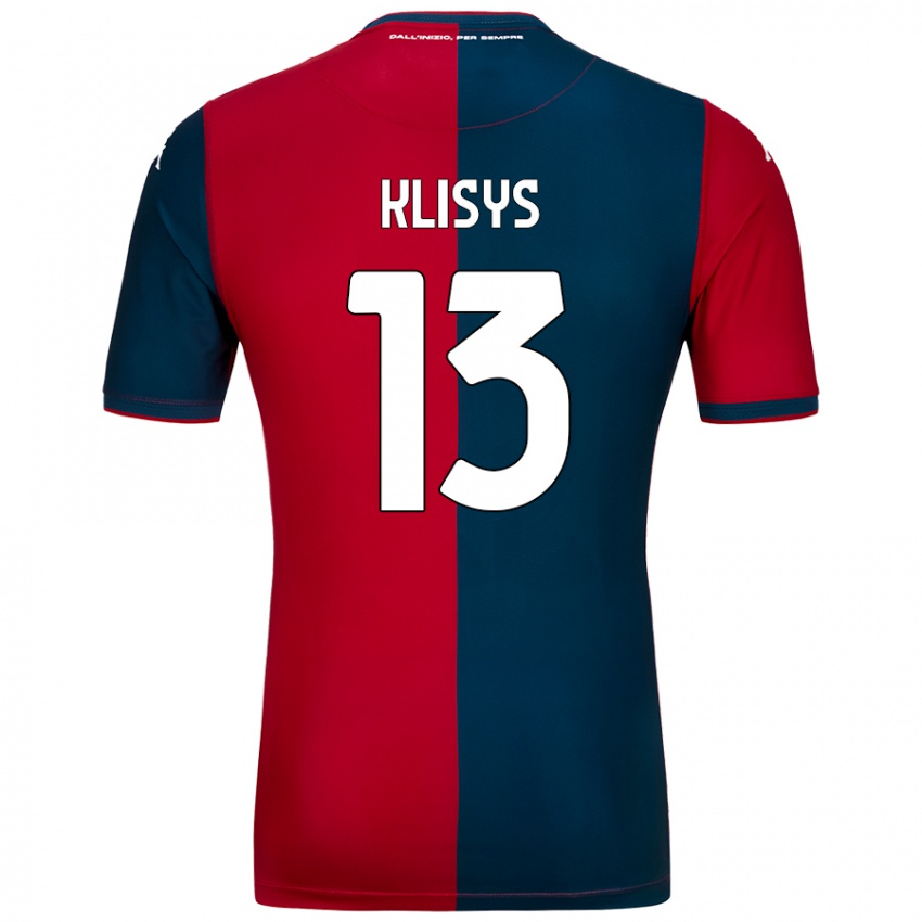 Kinder Lukas Klisys #13 Rot Dunkelblau Heimtrikot Trikot 2024/25 T-Shirt Österreich