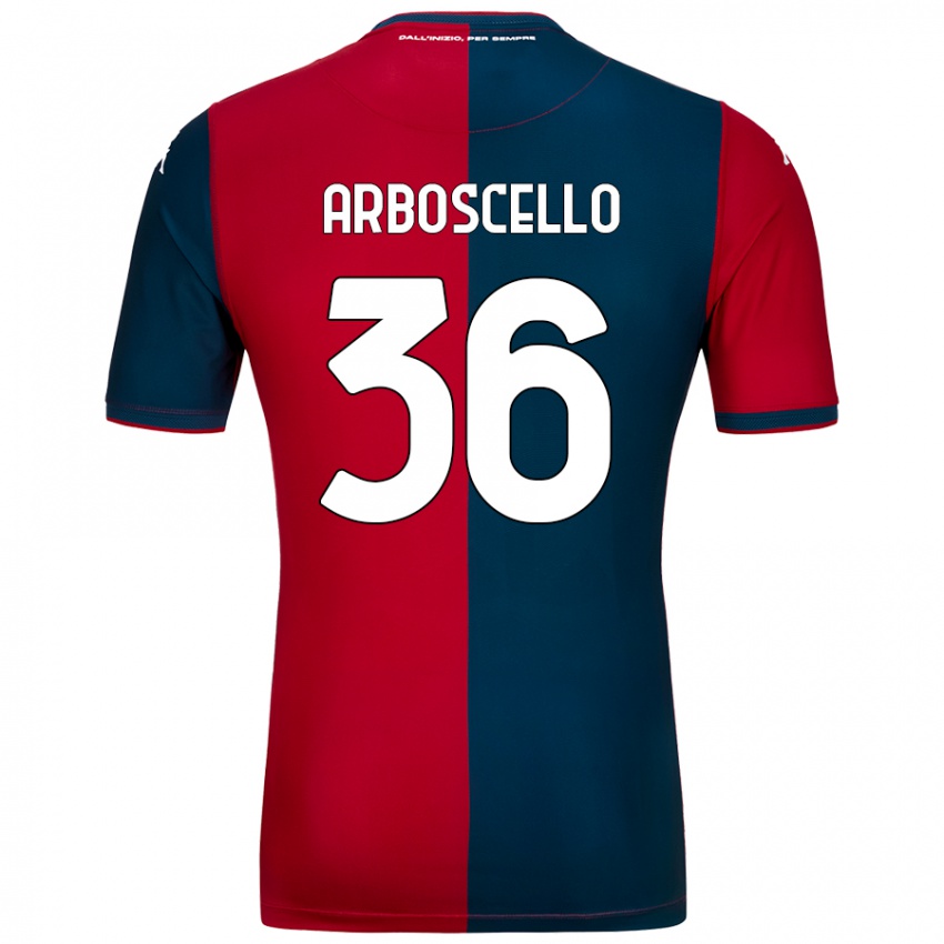 Kinder Riccardo Arboscello #36 Rot Dunkelblau Heimtrikot Trikot 2024/25 T-Shirt Österreich