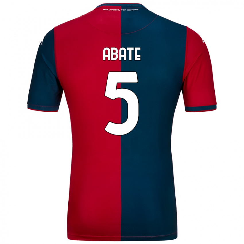 Kinder Giada Abate #5 Rot Dunkelblau Heimtrikot Trikot 2024/25 T-Shirt Österreich