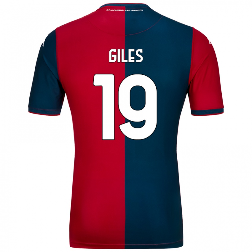 Kinder Heidi Giles #19 Rot Dunkelblau Heimtrikot Trikot 2024/25 T-Shirt Österreich