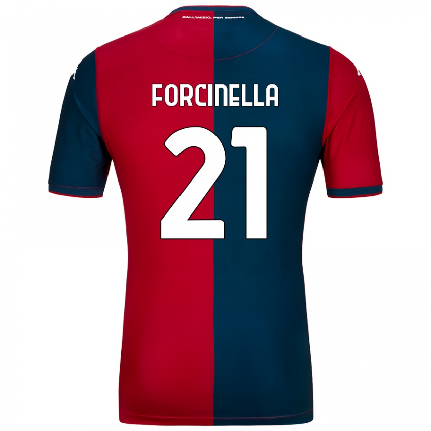 Kinder Camilla Forcinella #21 Rot Dunkelblau Heimtrikot Trikot 2024/25 T-Shirt Österreich