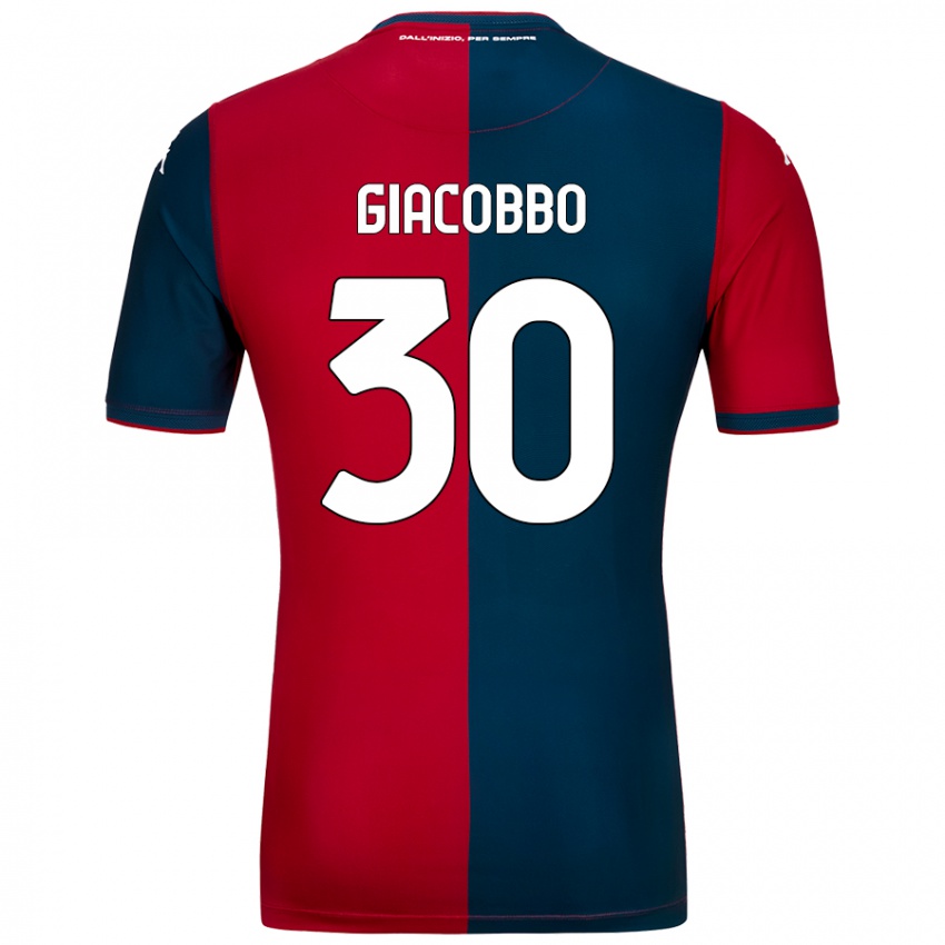 Kinder Giulia Giacobbo #30 Rot Dunkelblau Heimtrikot Trikot 2024/25 T-Shirt Österreich