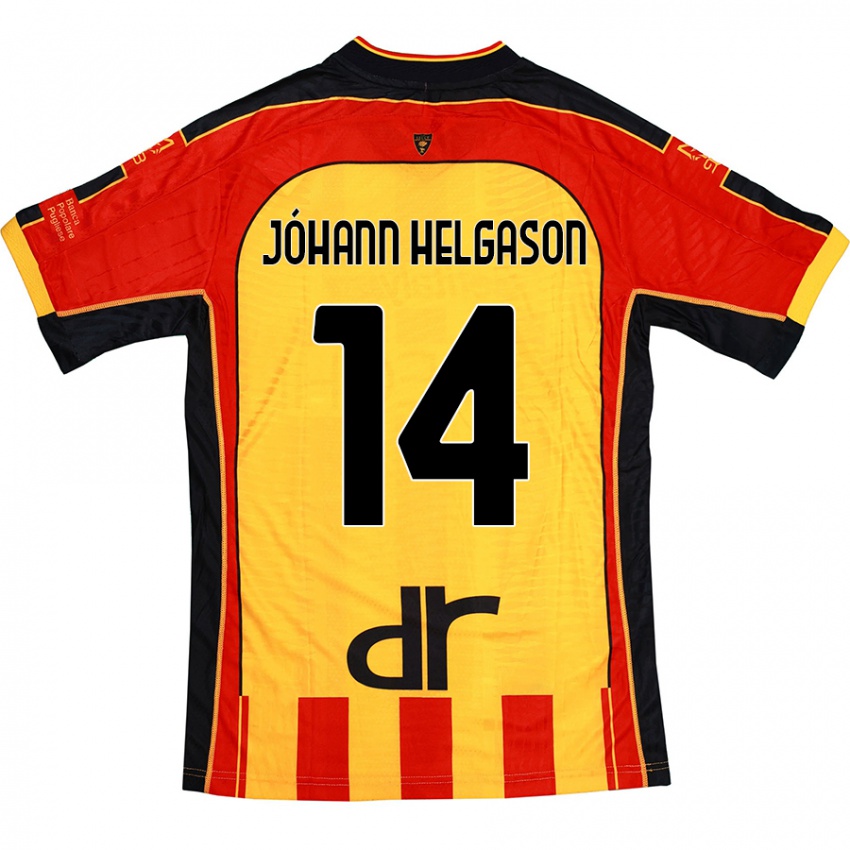 Kinder Thórir Jóhann Helgason #14 Gelb Rot Heimtrikot Trikot 2024/25 T-Shirt Österreich