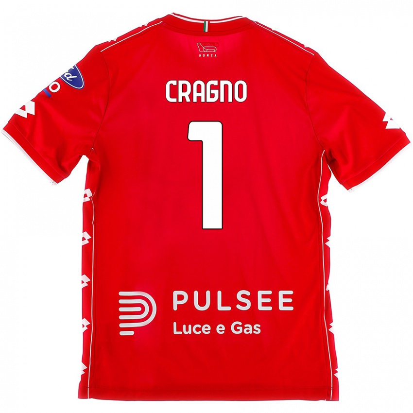 Kinder Alessio Cragno #1 Rot Weiß Heimtrikot Trikot 2024/25 T-Shirt Österreich