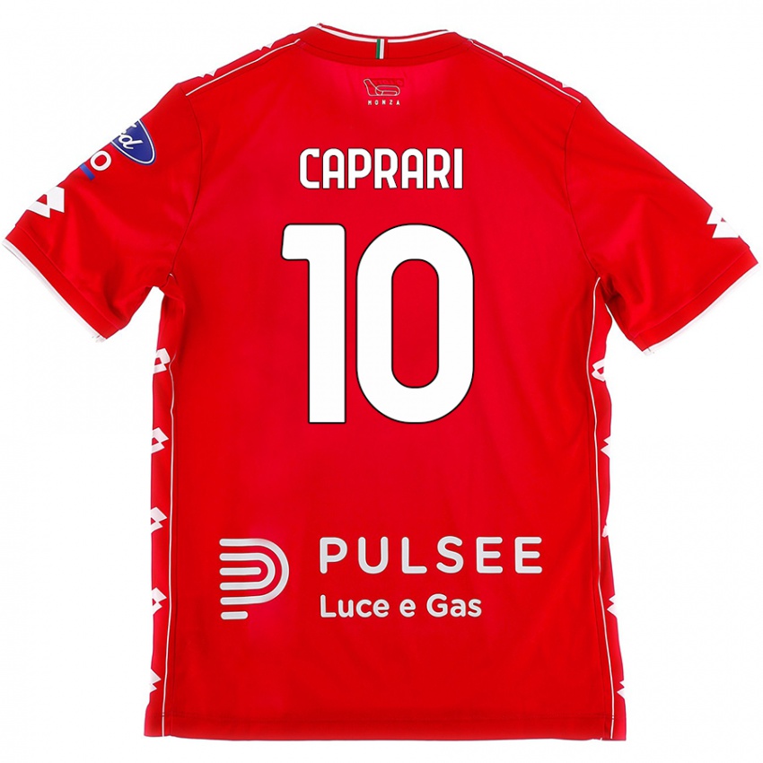 Kinder Gianluca Caprari #10 Rot Weiß Heimtrikot Trikot 2024/25 T-Shirt Österreich