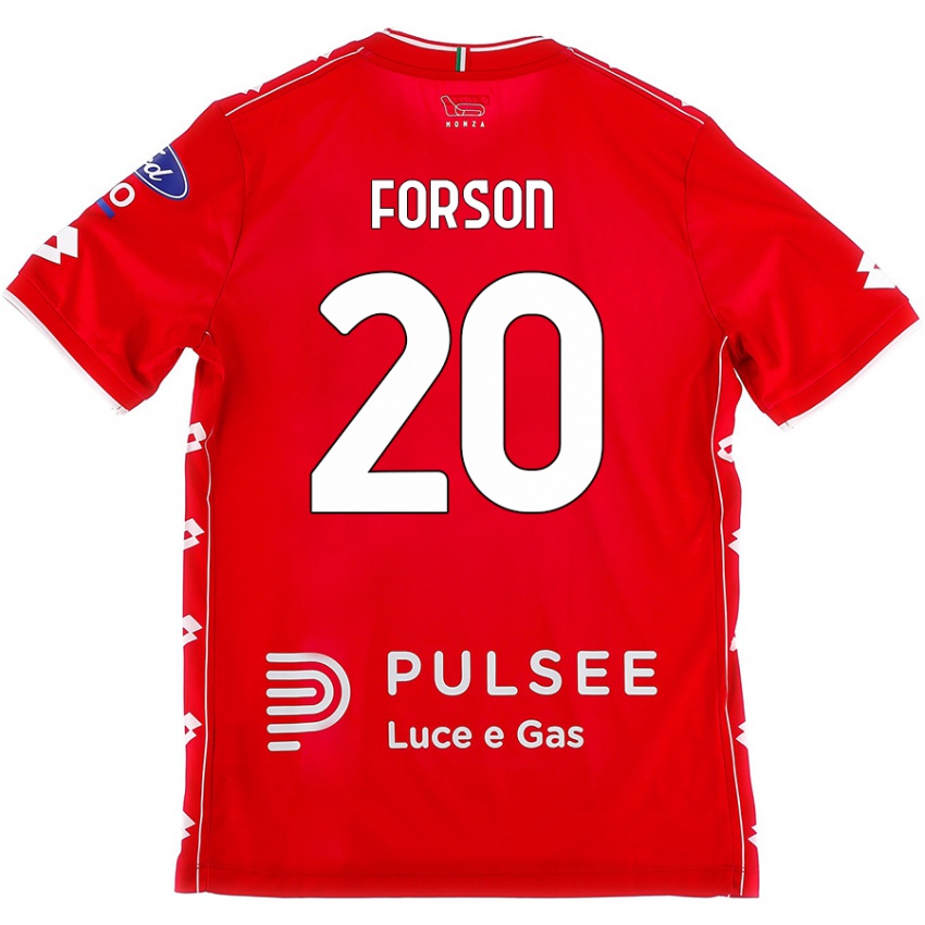 Kinder Omari Forson #20 Rot Weiß Heimtrikot Trikot 2024/25 T-Shirt Österreich