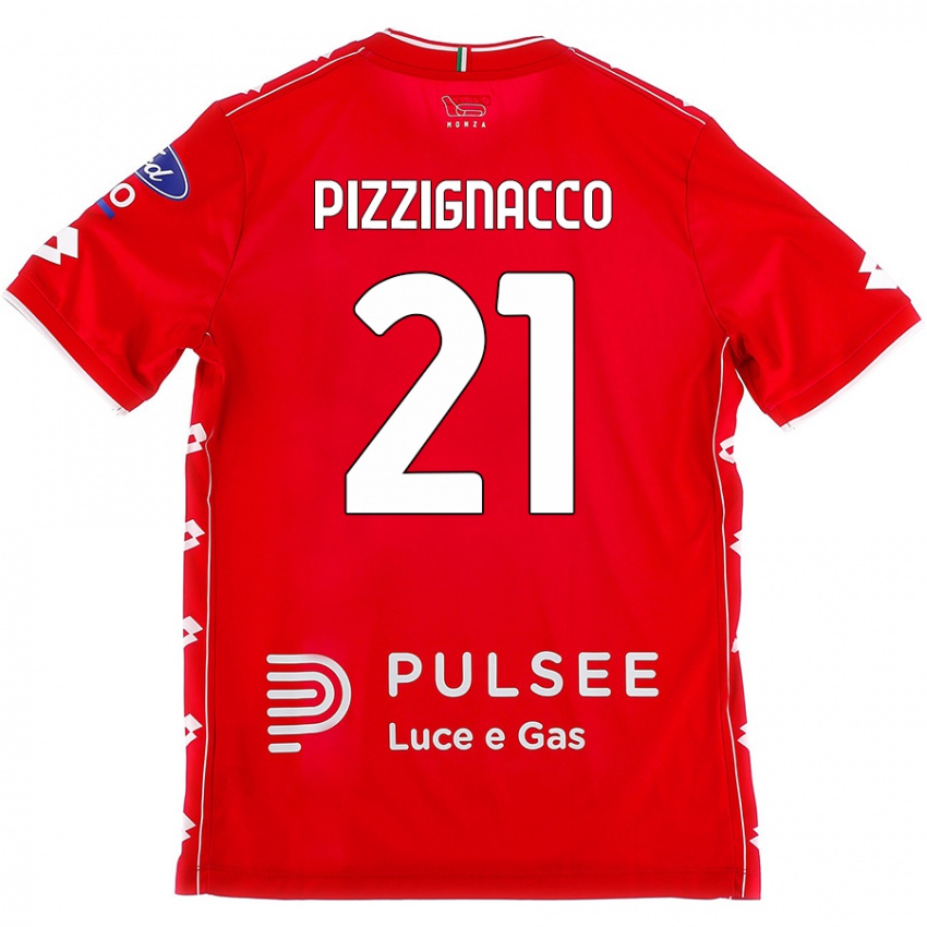 Kinder Semuel Pizzignacco #21 Rot Weiß Heimtrikot Trikot 2024/25 T-Shirt Österreich