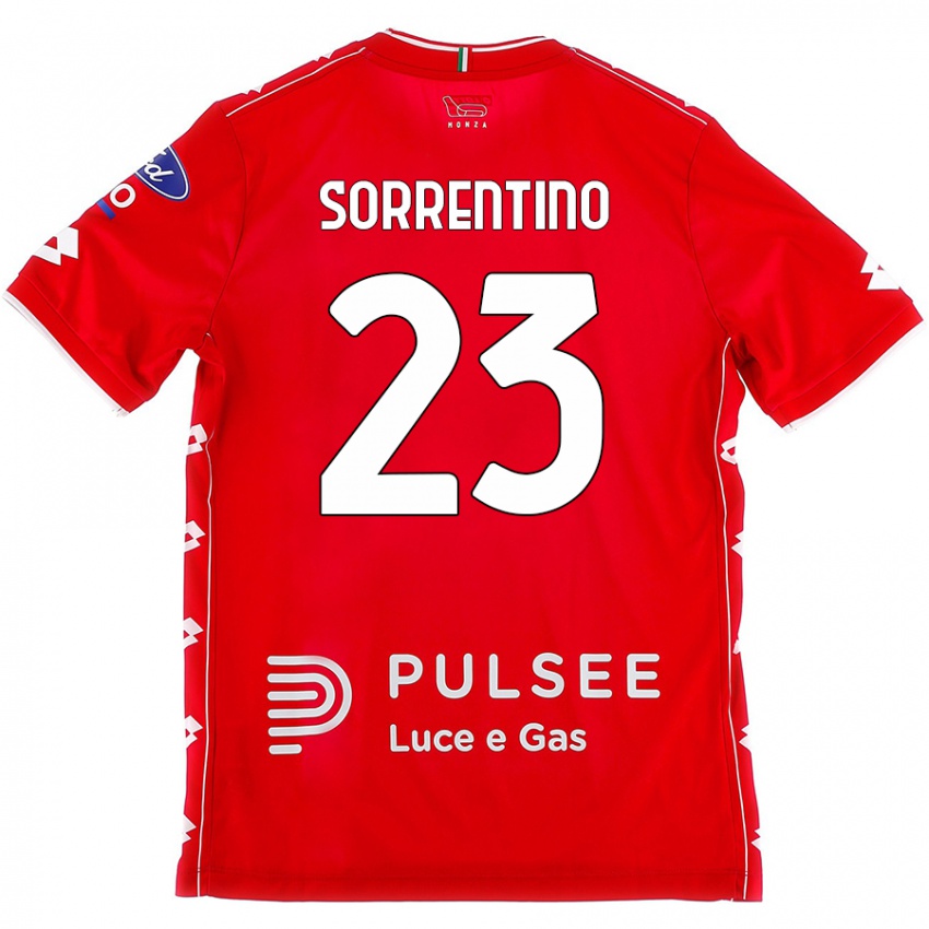 Kinder Alessandro Sorrentino #23 Rot Weiß Heimtrikot Trikot 2024/25 T-Shirt Österreich