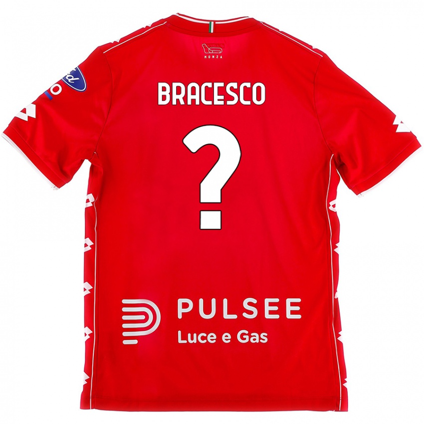 Kinder Riccardo Bracesco #0 Rot Weiß Heimtrikot Trikot 2024/25 T-Shirt Österreich