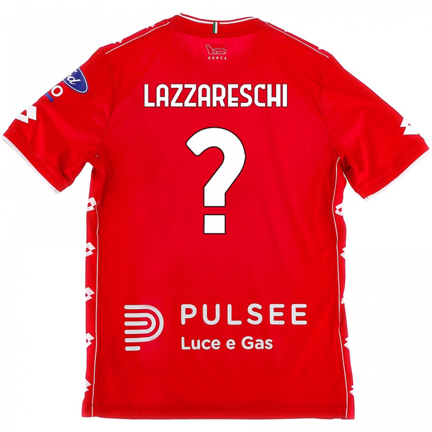 Kinder Andrea Lazzareschi #0 Rot Weiß Heimtrikot Trikot 2024/25 T-Shirt Österreich