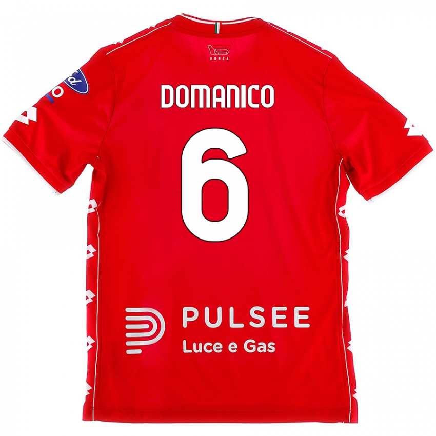 Kinder Saverio Domanico #6 Rot Weiß Heimtrikot Trikot 2024/25 T-Shirt Österreich