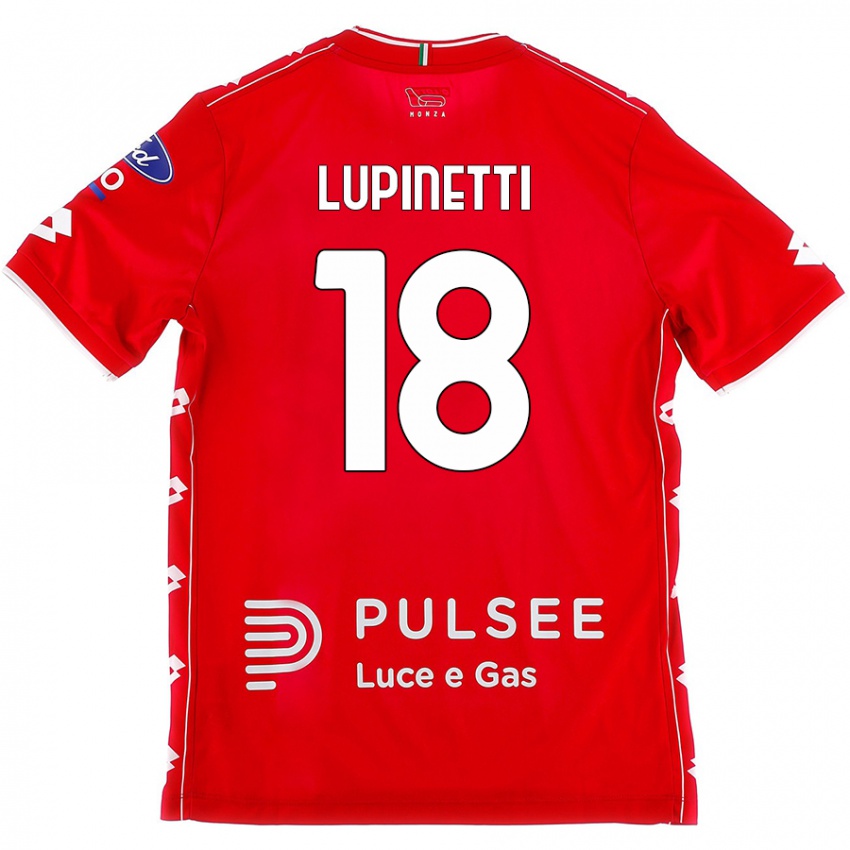 Kinder Tommaso Lupinetti #18 Rot Weiß Heimtrikot Trikot 2024/25 T-Shirt Österreich