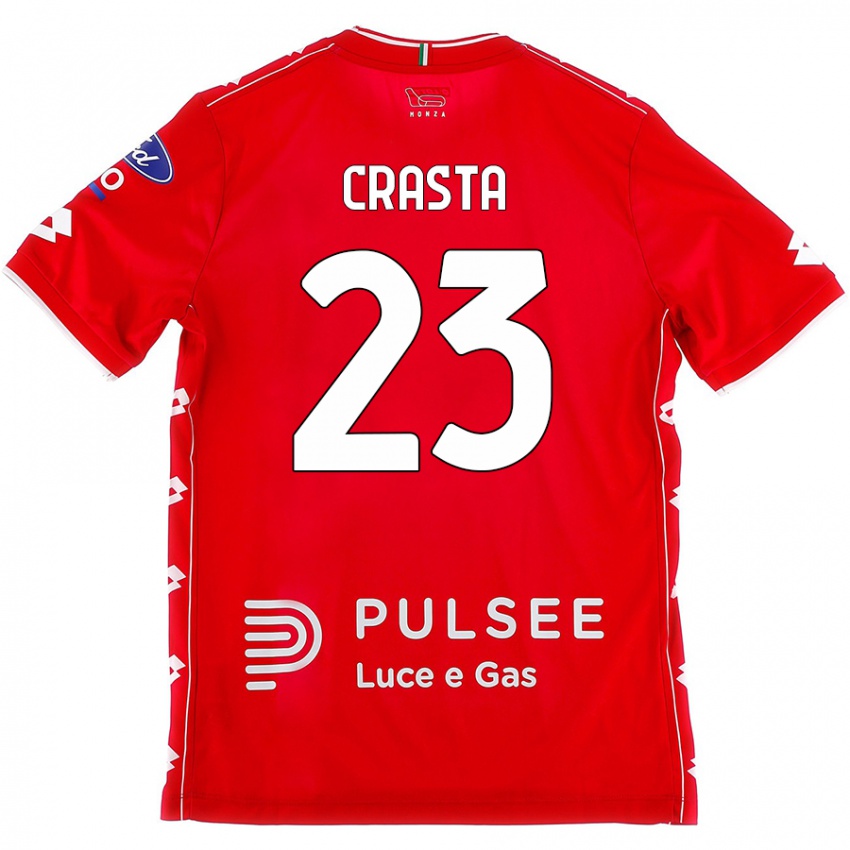 Kinder Mario Crasta #23 Rot Weiß Heimtrikot Trikot 2024/25 T-Shirt Österreich