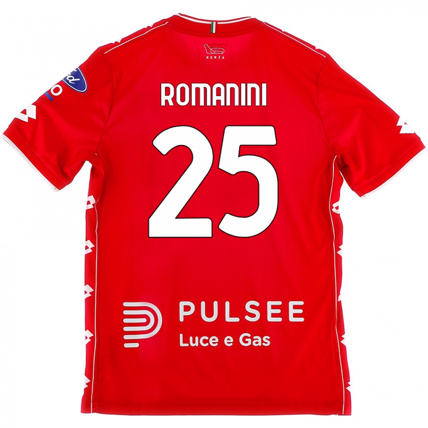 Kinder Andrea Romanini #25 Rot Weiß Heimtrikot Trikot 2024/25 T-Shirt Österreich