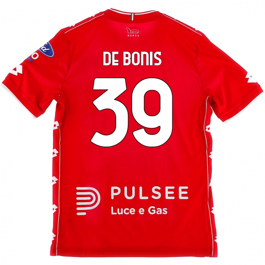 Kinder Andrea De Bonis #39 Rot Weiß Heimtrikot Trikot 2024/25 T-Shirt Österreich