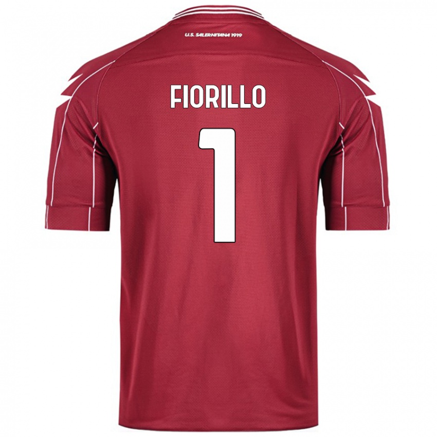 Kinder Vincenzo Fiorillo #1 Burgundrot Heimtrikot Trikot 2024/25 T-Shirt Österreich