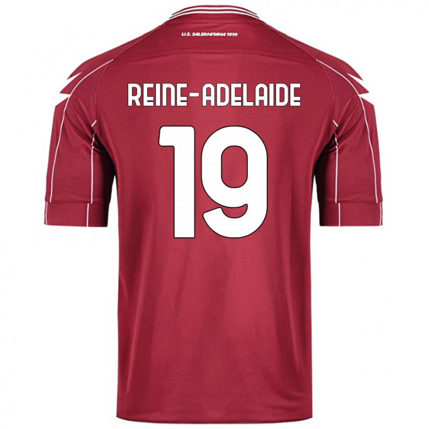 Kinder Jeff Reine-Adelaide #19 Burgundrot Heimtrikot Trikot 2024/25 T-Shirt Österreich