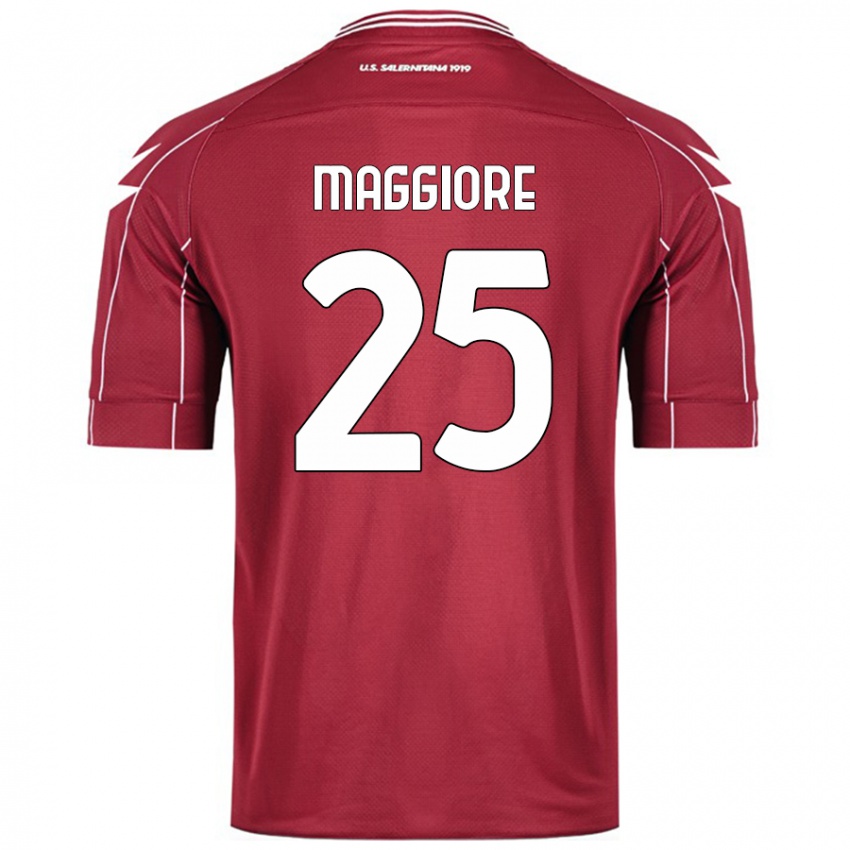 Kinder Giulio Maggiore #25 Burgundrot Heimtrikot Trikot 2024/25 T-Shirt Österreich