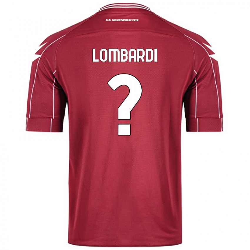 Kinder Lorenzo Lombardi #0 Burgundrot Heimtrikot Trikot 2024/25 T-Shirt Österreich