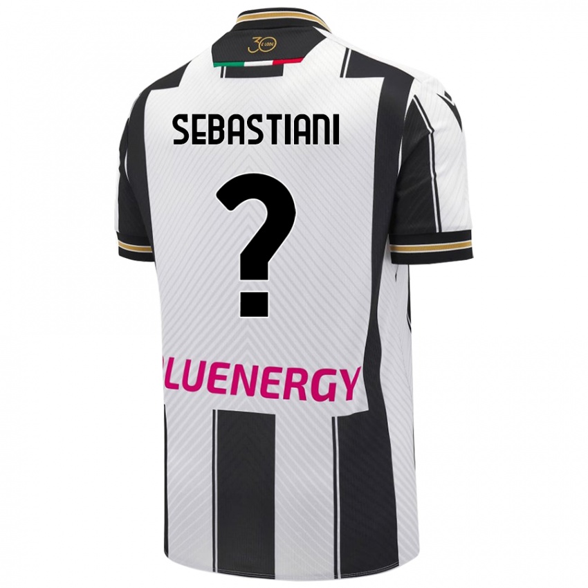 Kinder Josè Alberto Sebastiani #0 Weiß Schwarz Heimtrikot Trikot 2024/25 T-Shirt Österreich