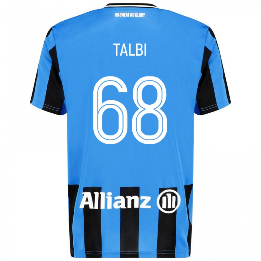 Kinder Chemsdine Talbi #68 Himmelblau Schwarz Heimtrikot Trikot 2024/25 T-Shirt Österreich