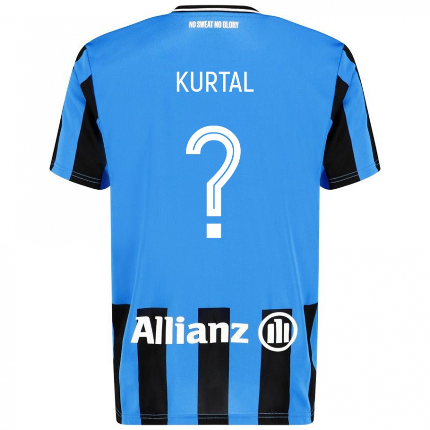 Kinder Utku Kurtal #0 Himmelblau Schwarz Heimtrikot Trikot 2024/25 T-Shirt Österreich