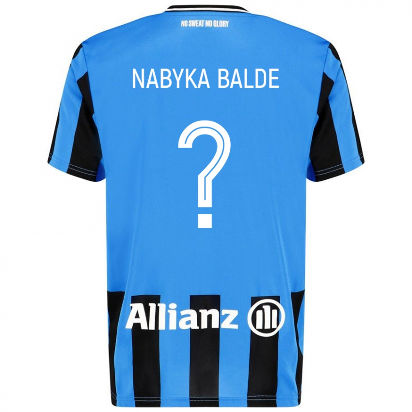 Kinder Mamadou Nabyka Balde #0 Himmelblau Schwarz Heimtrikot Trikot 2024/25 T-Shirt Österreich