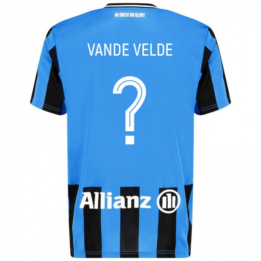 Kinder Chloé Vande Velde #0 Himmelblau Schwarz Heimtrikot Trikot 2024/25 T-Shirt Österreich