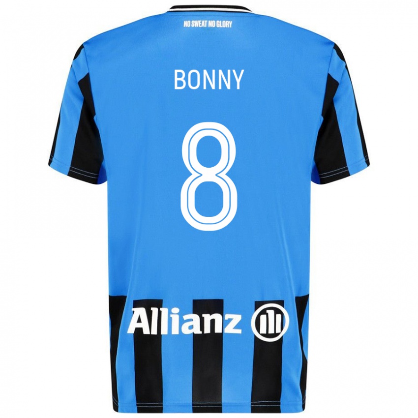 Kinder Chionne Bonny #8 Himmelblau Schwarz Heimtrikot Trikot 2024/25 T-Shirt Österreich