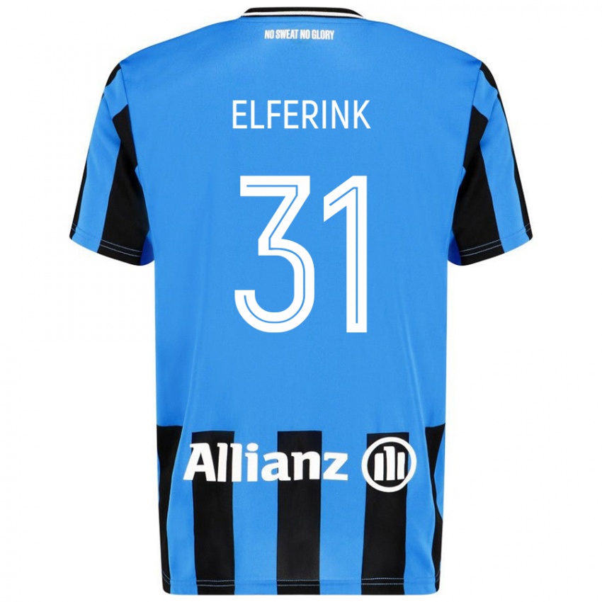 Kinder Marie Elferink #31 Himmelblau Schwarz Heimtrikot Trikot 2024/25 T-Shirt Österreich