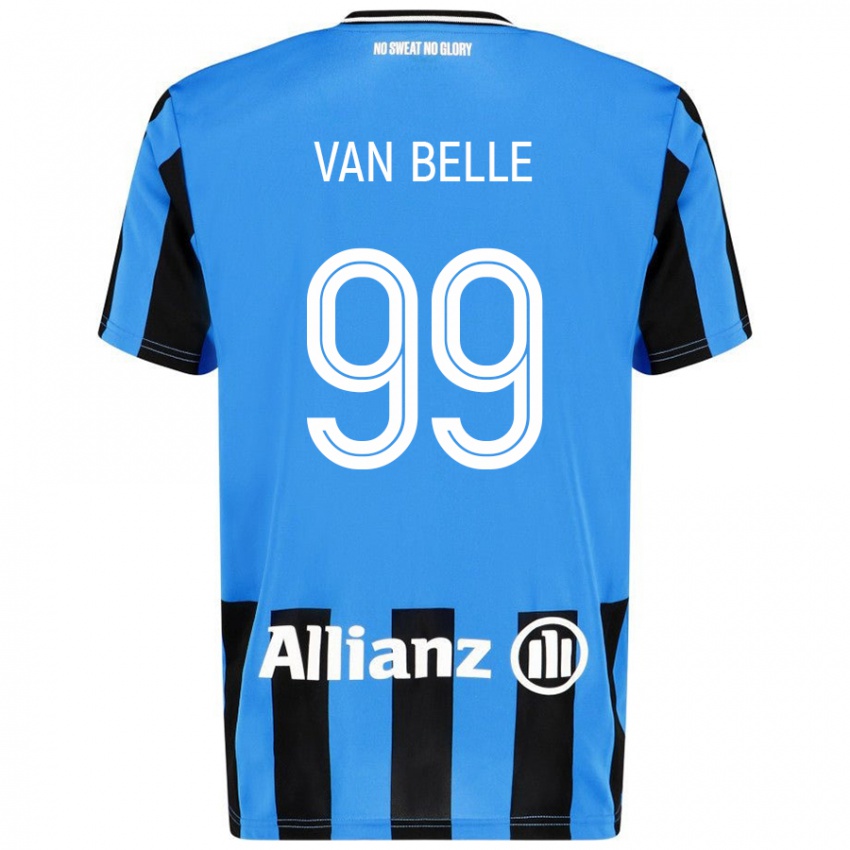 Kinder Lyndsey Van Belle #99 Himmelblau Schwarz Heimtrikot Trikot 2024/25 T-Shirt Österreich