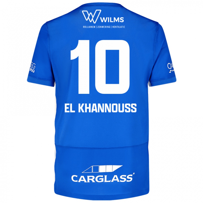 Kinder Bilal El Khannouss #10 Blau Heimtrikot Trikot 2024/25 T-Shirt Österreich