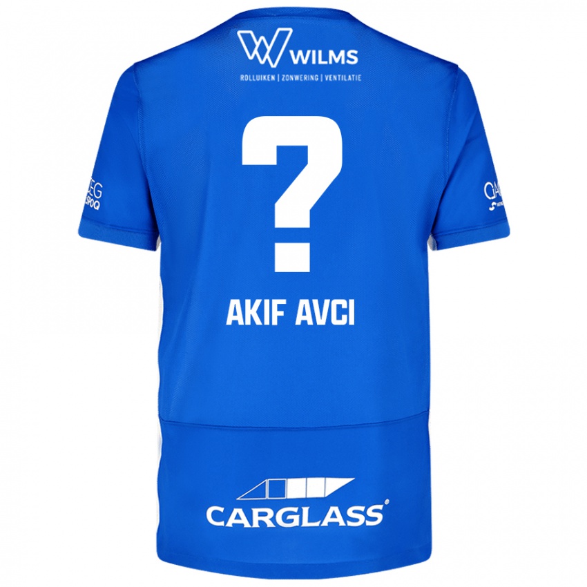 Kinder Muhammed Akif Avcı #0 Blau Heimtrikot Trikot 2024/25 T-Shirt Österreich