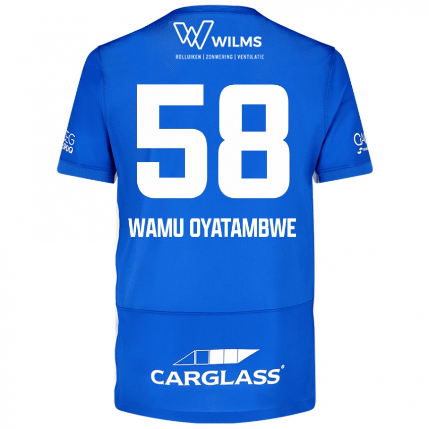 Kinder Matthias Wamu Oyatambwe #58 Blau Heimtrikot Trikot 2024/25 T-Shirt Österreich