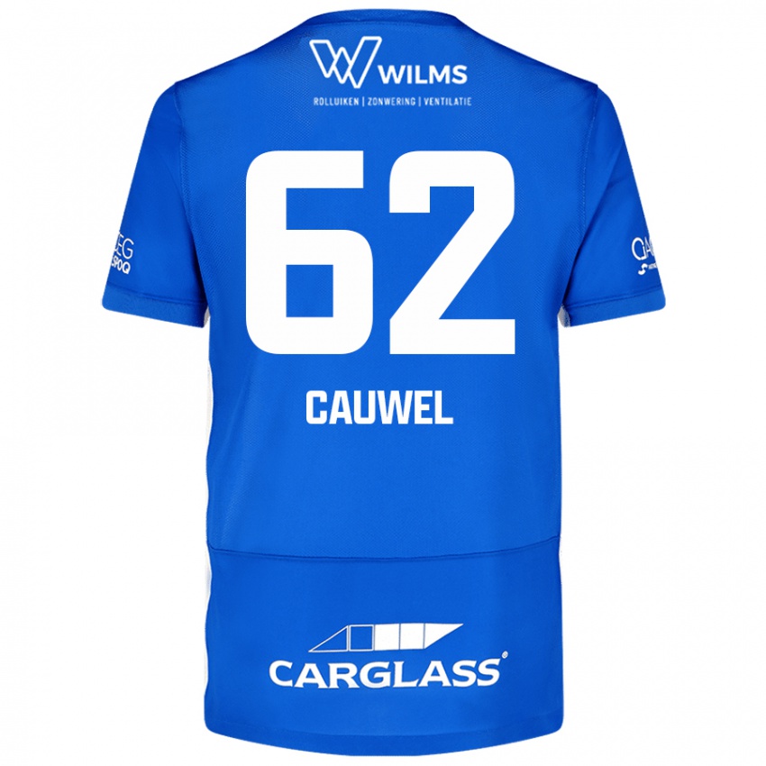 Kinder Michiel Cauwel #62 Blau Heimtrikot Trikot 2024/25 T-Shirt Österreich