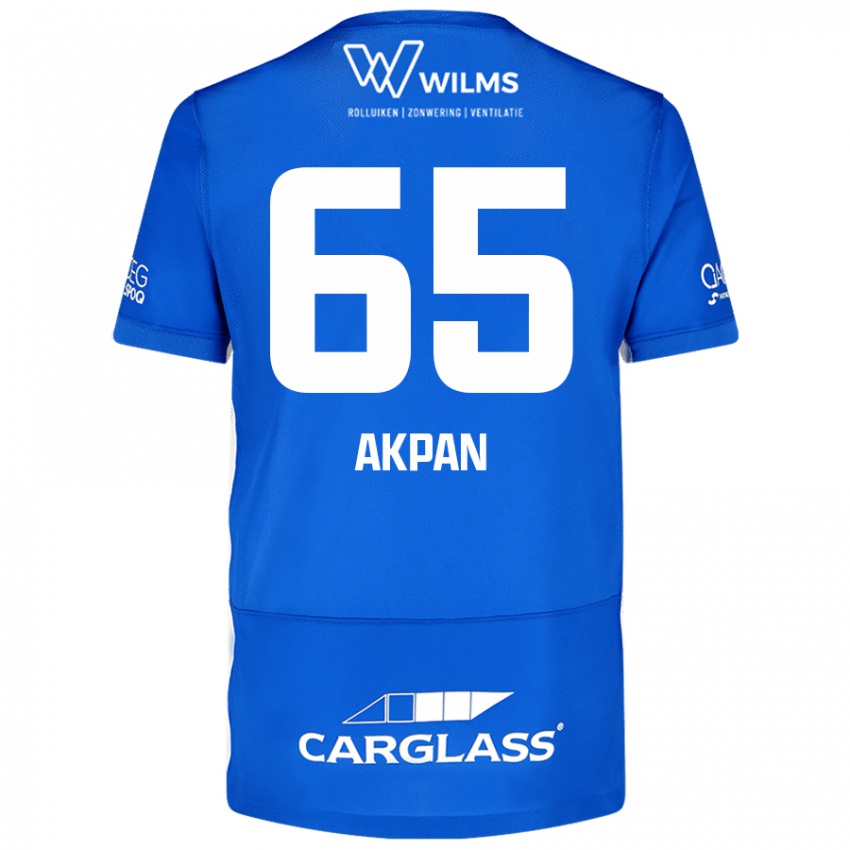 Kinder Christian Akpan #65 Blau Heimtrikot Trikot 2024/25 T-Shirt Österreich