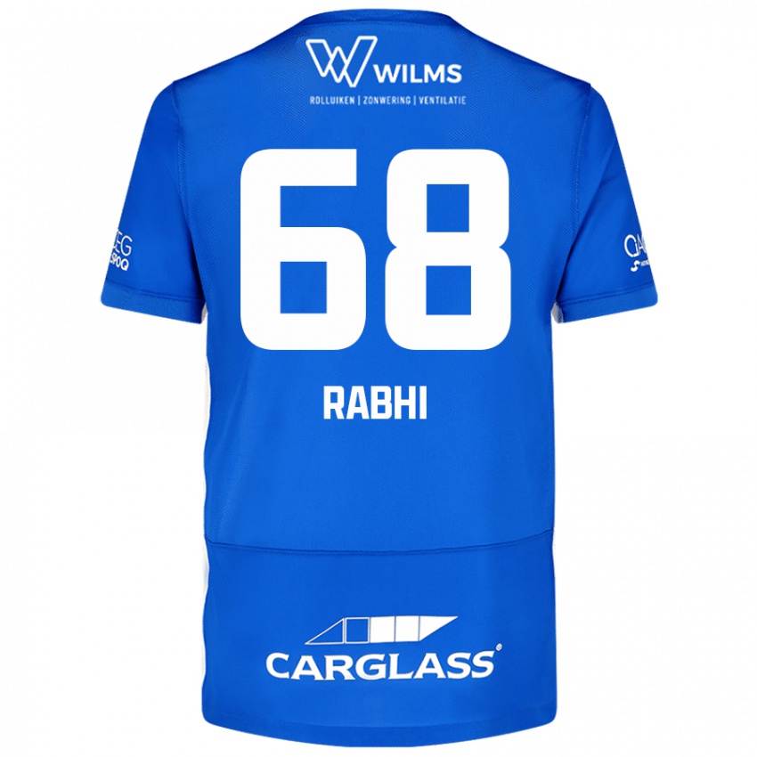 Kinder Ayman Rabhi #68 Blau Heimtrikot Trikot 2024/25 T-Shirt Österreich