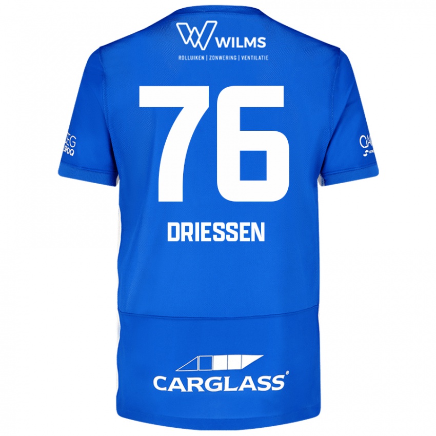 Kinder Jelle Driessen #76 Blau Heimtrikot Trikot 2024/25 T-Shirt Österreich