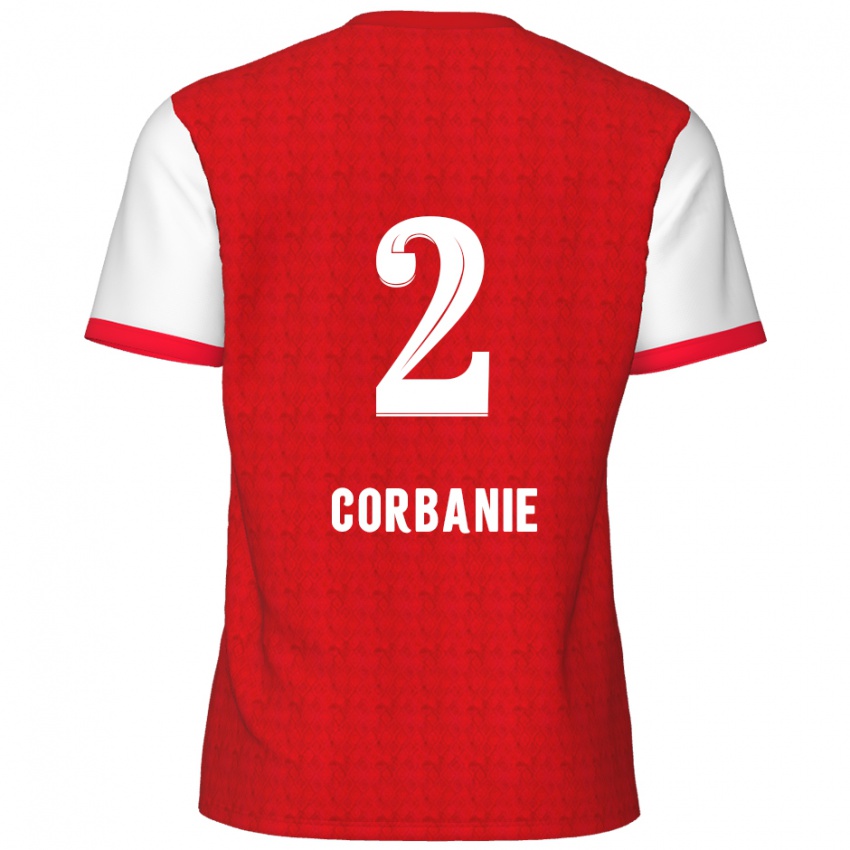 Kinder Kobe Corbanie #2 Rot Weiß Heimtrikot Trikot 2024/25 T-Shirt Österreich