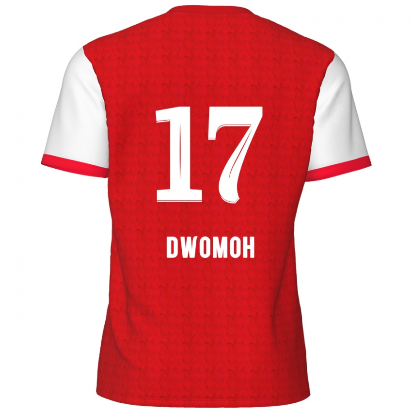 Kinder Pierre Dwomoh #17 Rot Weiß Heimtrikot Trikot 2024/25 T-Shirt Österreich