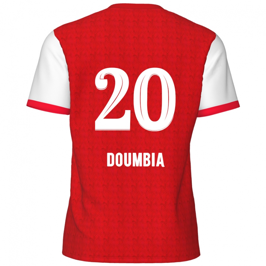 Kinder Mahamadou Doumbia #20 Rot Weiß Heimtrikot Trikot 2024/25 T-Shirt Österreich