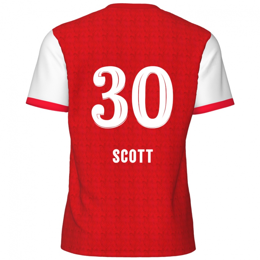 Kinder Christopher Scott #30 Rot Weiß Heimtrikot Trikot 2024/25 T-Shirt Österreich