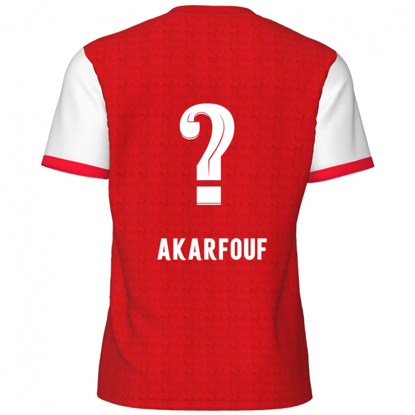 Kinder Hamza Akarfouf #0 Rot Weiß Heimtrikot Trikot 2024/25 T-Shirt Österreich