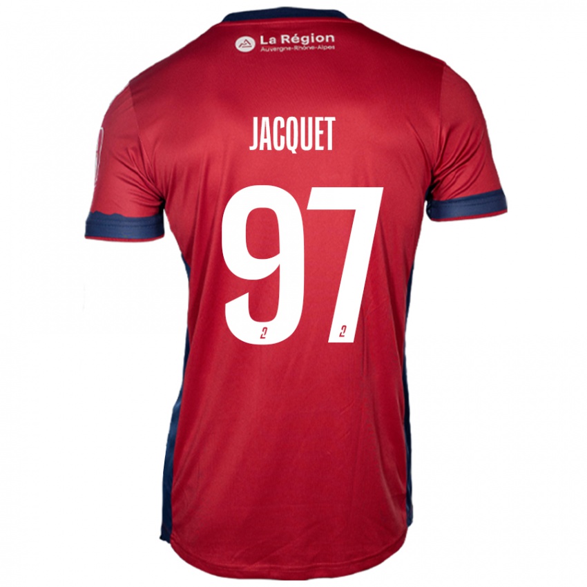 Kinder Jérémy Jacquet #97 Hellburgunderrot Heimtrikot Trikot 2024/25 T-Shirt Österreich