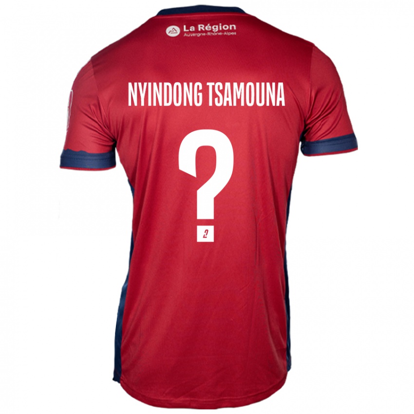 Kinder Jean Nyindong Tsamouna #0 Hellburgunderrot Heimtrikot Trikot 2024/25 T-Shirt Österreich