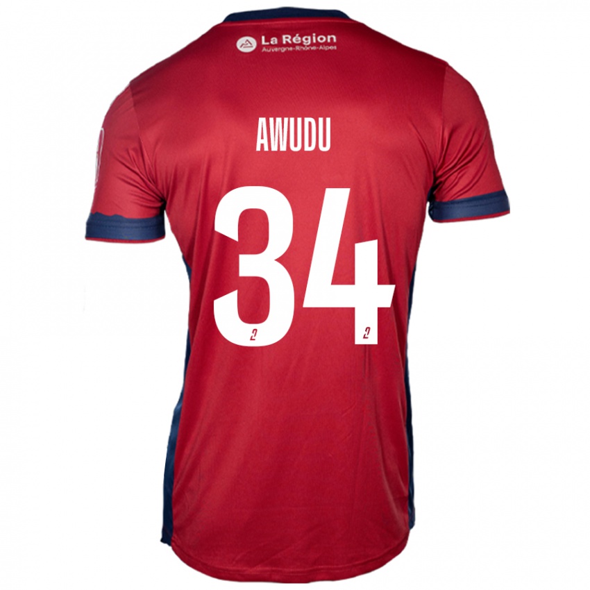 Kinder Sumaila Awudu #34 Hellburgunderrot Heimtrikot Trikot 2024/25 T-Shirt Österreich