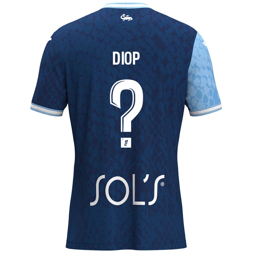 Kinder Doro Diop #0 Himmelblau Dunkelblau Heimtrikot Trikot 2024/25 T-Shirt Österreich