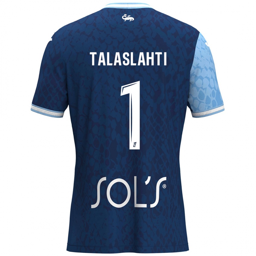 Kinder Katriina Talaslahti #1 Himmelblau Dunkelblau Heimtrikot Trikot 2024/25 T-Shirt Österreich