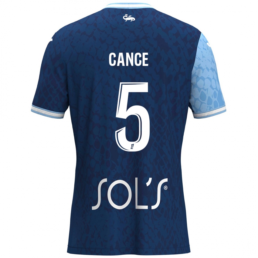 Kinder Laurie Cance #5 Himmelblau Dunkelblau Heimtrikot Trikot 2024/25 T-Shirt Österreich