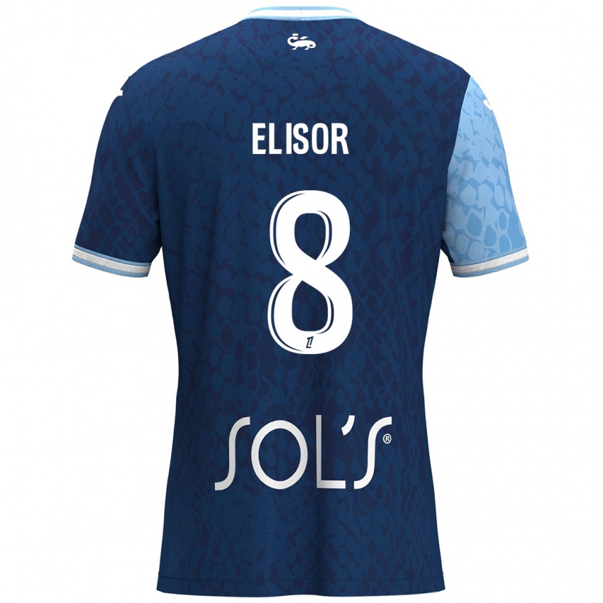 Kinder Salomé Elisor #8 Himmelblau Dunkelblau Heimtrikot Trikot 2024/25 T-Shirt Österreich